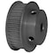 B&B Manufacturing 38-3P09M6FA6, Timing Pulley, Aluminum, Clear Anodized,  38-3P09M6FA6 - alternate 1